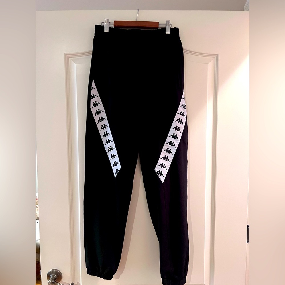 Kappa Black Jogger Pants with Logo (pre-loved)